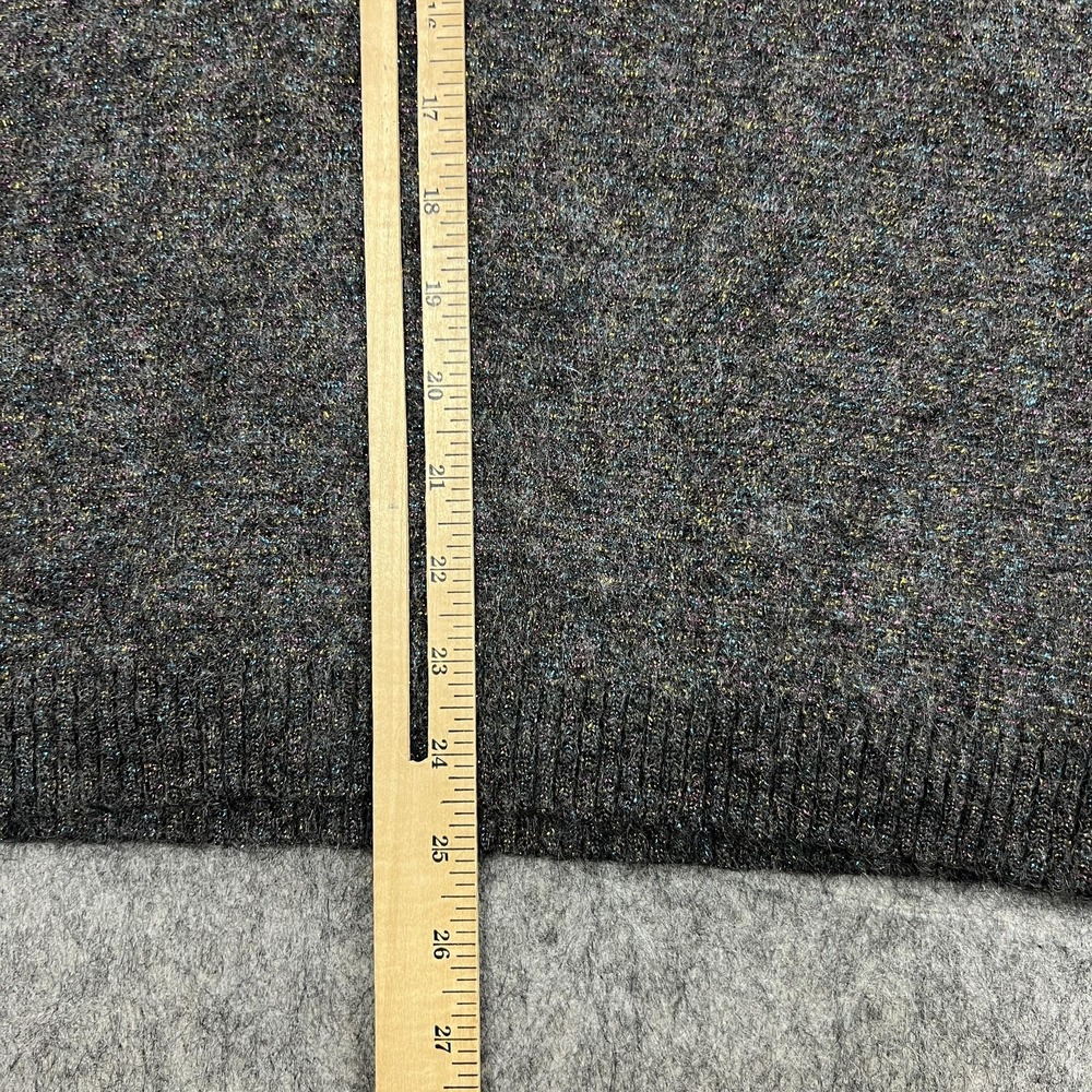 Jucca Sweater Womens Small Gray Mohair Blend V Neck Knit Pullover Made Italy‎ - Picture 10 of 16